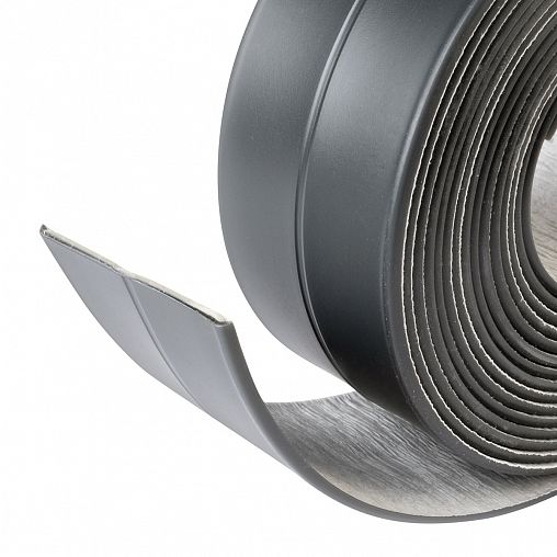 Самоклеящаяся бордюрная лента для ванн Аккурат, 38 мм x 3,35 м, графит фото