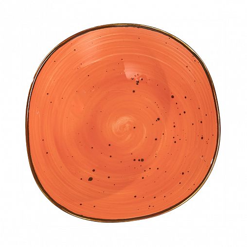 Тарелка суповая Samold Хорека коралл, фарфоровая, d 21 см фото