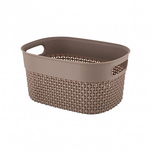 Корзина для хранения Plast Team Oslo, 3 л, шоколадный мокко фото