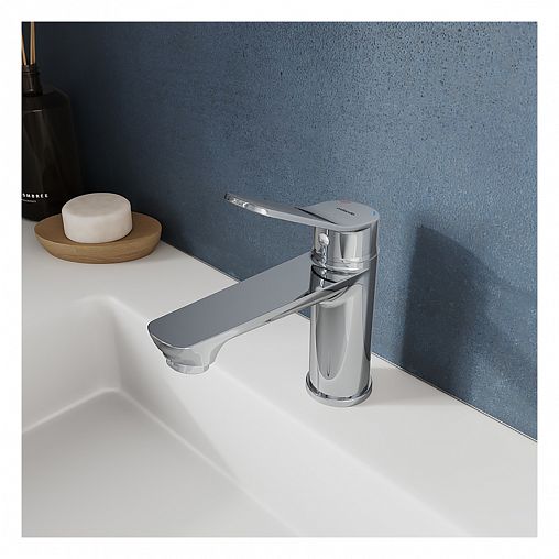 Смеситель для раковины с коротким изливом Milardo Enjoy, глянцевый хром фото