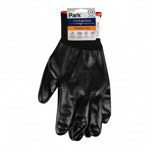 Перчатки с нитриловым покрытием Park OIL1, 15 класс, размер L фото