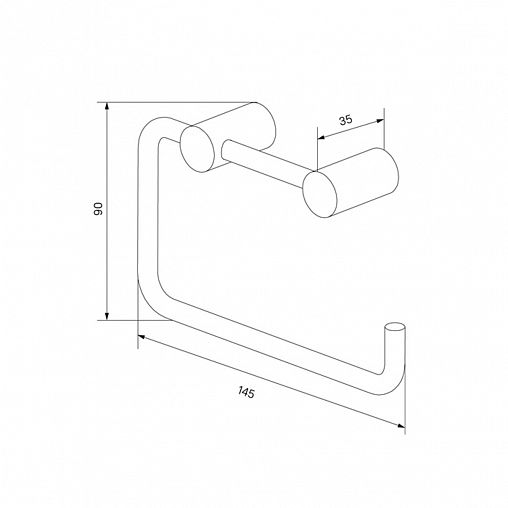 Держатель для туалетной бумаги IDDIS Petite, настенный, золото матовое фото