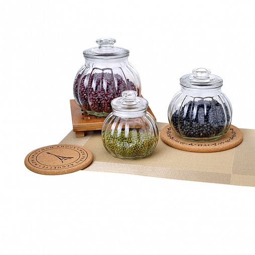 Банка для сыпучих продуктов Mallony Bolla, стеклянная, с крышкой, 2,25 л фото