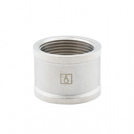 Муфта соединительная латунная никелированная Alato с внутренней резьбой 1 1/4" фото