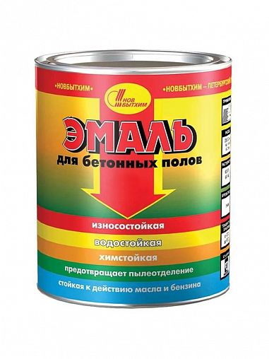 Эмаль для бетонных полов износостойкая Новбытхим, 2,7 л, серая фото
