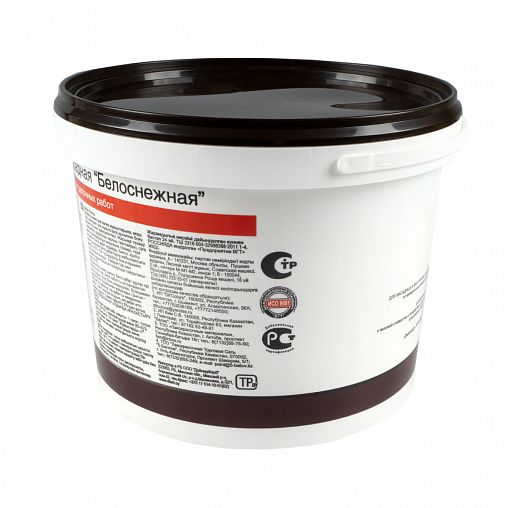 Краска фасадная VGT ВД-АК-1180, белоснежная, 3 кг фото