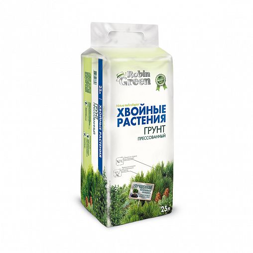 Грунт для хвойных растений прессованный Robin Green, 25 л фото