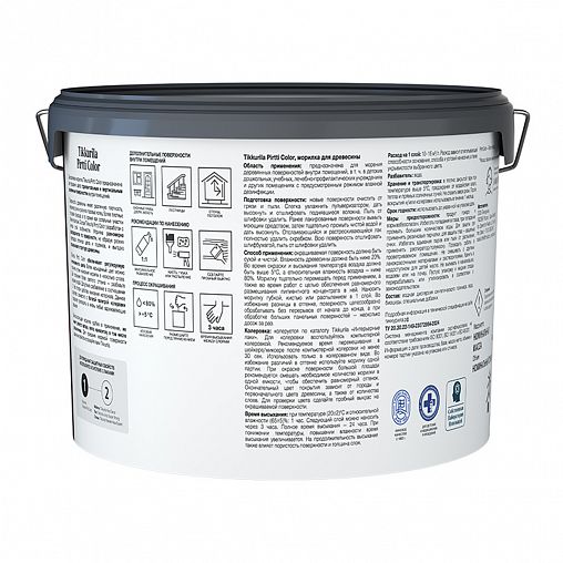Морилка водная Tikkurila Pirtti Color (Пиртти Колор), 9 л, база EP, бесцветная фото