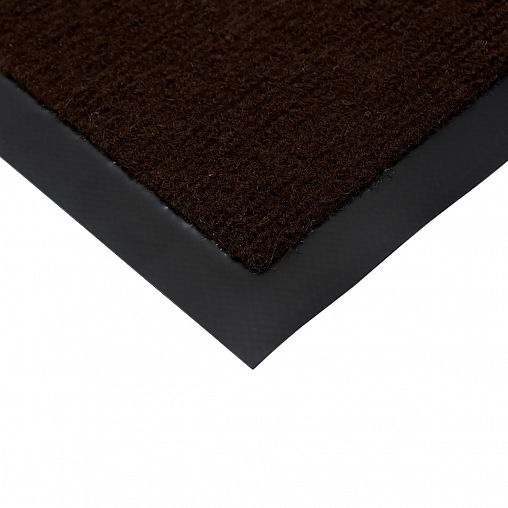 Коврик придверный Vortex Trip, влаговпитывающий, ребристый, 90 x 120 см, коричневый фото