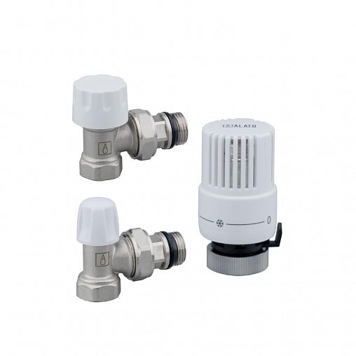 Комплект термостатический угловой Alato 1/2" фото