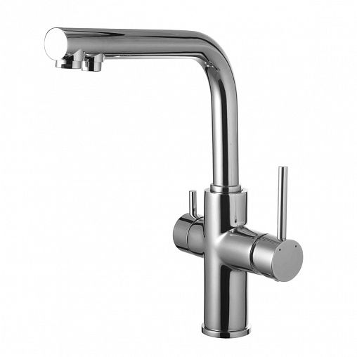 Смеситель для кухни Lemark Comfort LM3060C, с подключением к фильтру, однорычажный, хром фото