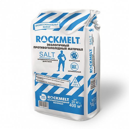 Противогололедный реагент Rockmelt Пескосоль, 20 кг фото