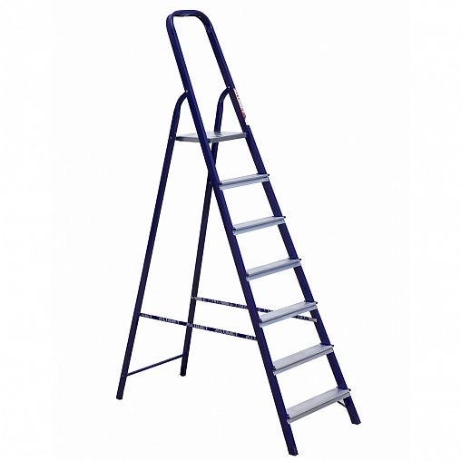 Стремянка Alumet М8407, стальная, 7 ступеней, 2,23 м фото