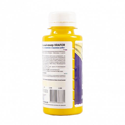 Колер универсальный Krafor №1, лимонный, 100 мл фото