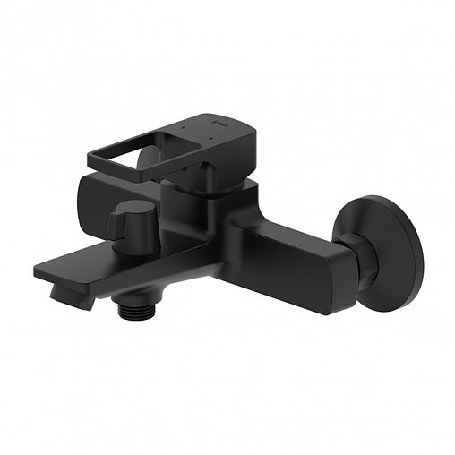 Смеситель для ванны IDDIS Bild, с коротким изливом, черный матовый фото