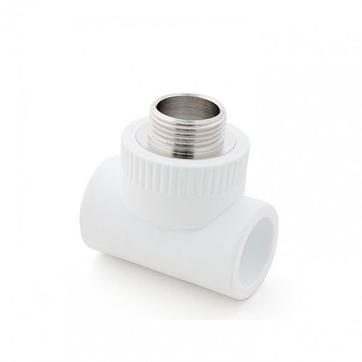 Тройник комбинированный полипропиленовый РТП, с наружной резьбой, 20 x 1/2" фото