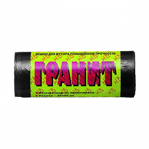 Мешки для мусора повышенной прочности Концепция Быта Гранит, 10 мкм, 30 л, 20 шт фото