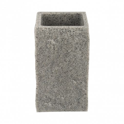 Стакан для зубных щеток Leonord Amsterdam, полирезина, серый фото