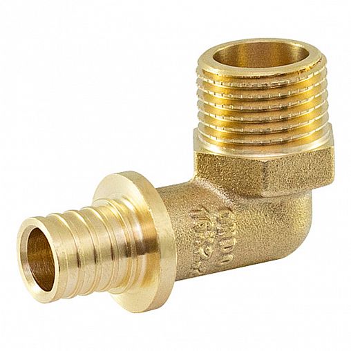 Уголок аксиальный ONDO, латунный, наружная резьба, 16 x 1/2" фото