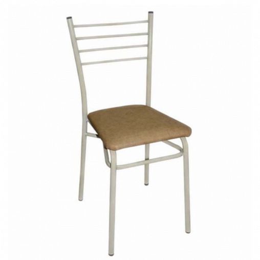 Стул Violet с мягким сиденьем, 38 x 35 x 86 см, бежевый фото