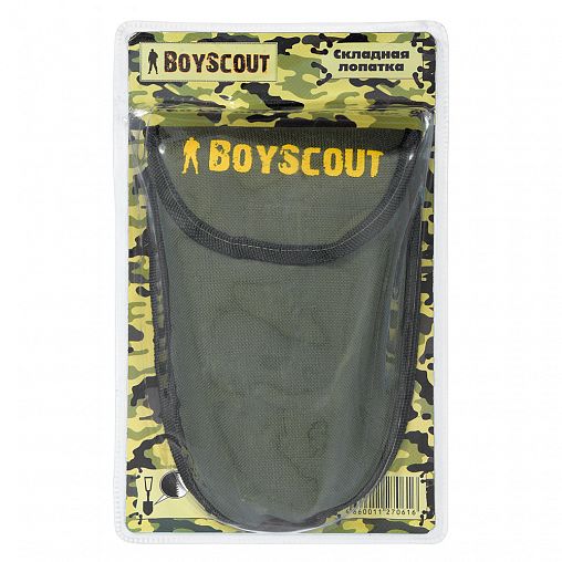 Лопата складная металлическая в чехле Boyscout фото