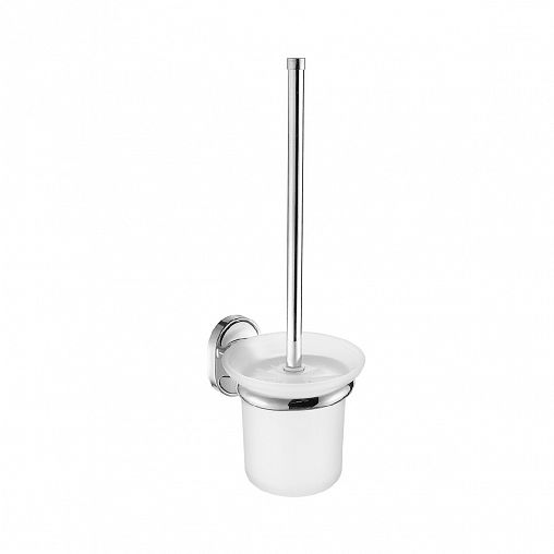 Ершик для унитаза настенный Fashun A1910, с подставкой, хром фото