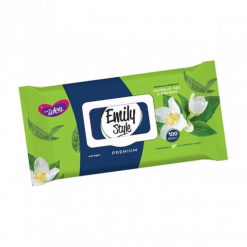 Влажные салфетки Fresh idea Чай с жасмином, 100 шт фото