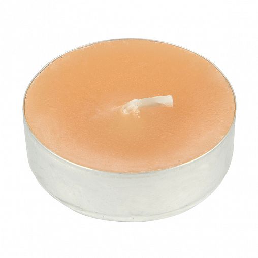 Свечи чайные Kukina Raffinata, с ароматом французской ванили, бежевые, 6 шт фото