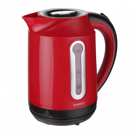 Чайник электрический Energy E-210, 1,7 л, пластик, красный фото