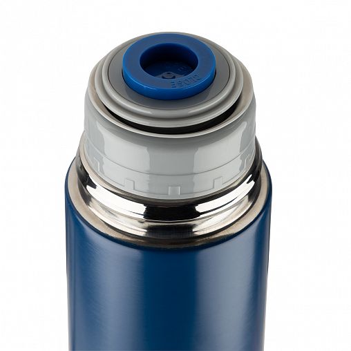 Классический термос Mallony Bossolo, нержавеющая сталь, 1 л, синий фото