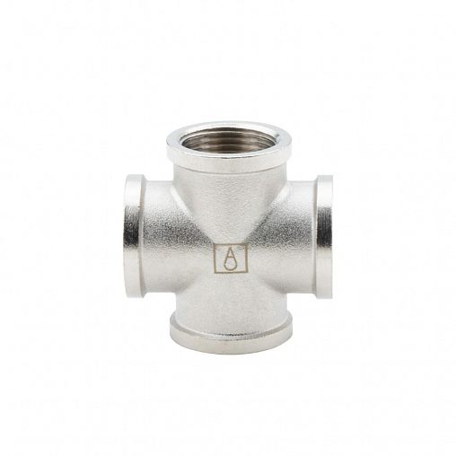 Крестовина латунная никелированная Alato с внутренней резьбой 3/4" фото