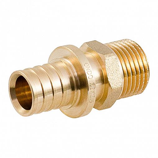 Соединение аксиальное ONDO, латунное, с наружной резьбой 20 x 1/2" фото