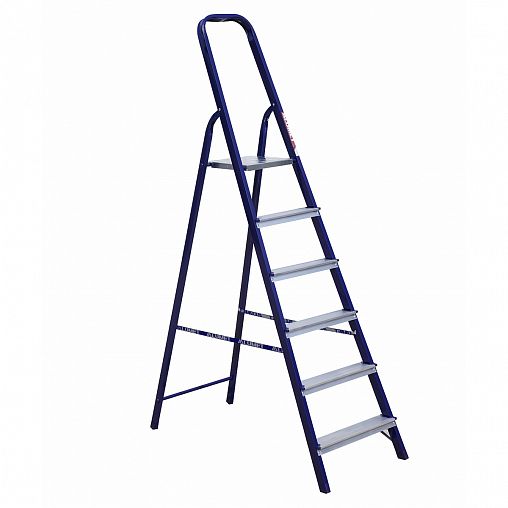 Стремянка Alumet М8406, стальная, 6 ступеней, 2 м фото