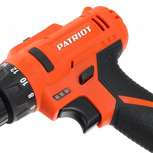 Дрель-шуруповерт аккумуляторная Patriot BR 187UES, 18 В, 2 x 2 Ач Li-ion, с 2 АКБ и ЗУ фото