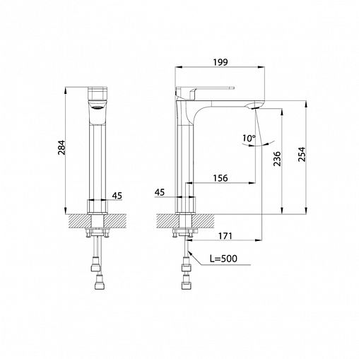 Смеситель для раковины IDDIS Slide, хром фото