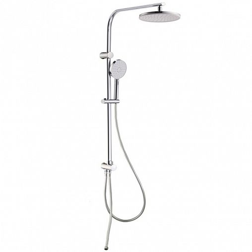 Душевой комплект IDDIS Swipe (стойка, лейка, шланг, держатель), хром фото