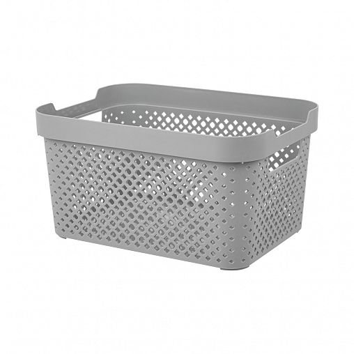 Корзина Plast Team Stockholm, 26,5 x 19,5 x 14 см, серый шторм фото