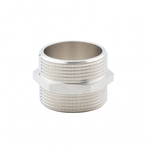 Ниппель латунный никелированный Alato с наружной резьбой 1 1/2" фото