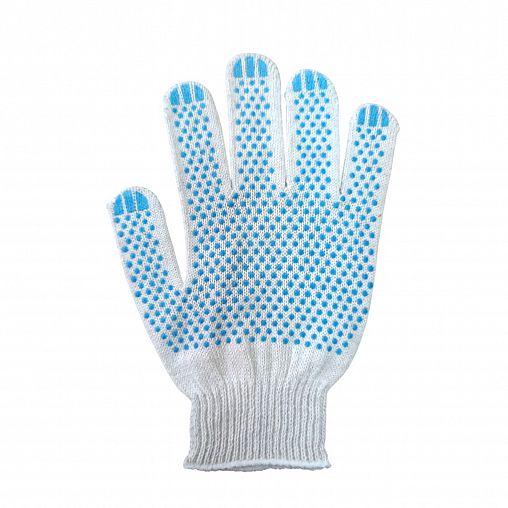 Перчатки х/б с ПВХ Стандарт, класс 10, 40 г, белые фото