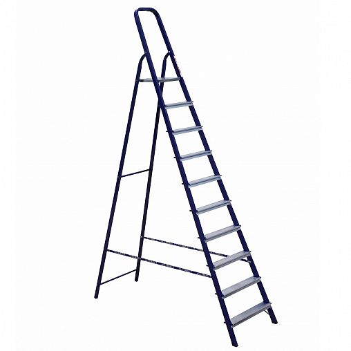 Стремянка Alumet М8410, стальная, 10 ступеней, 2,92 м фото