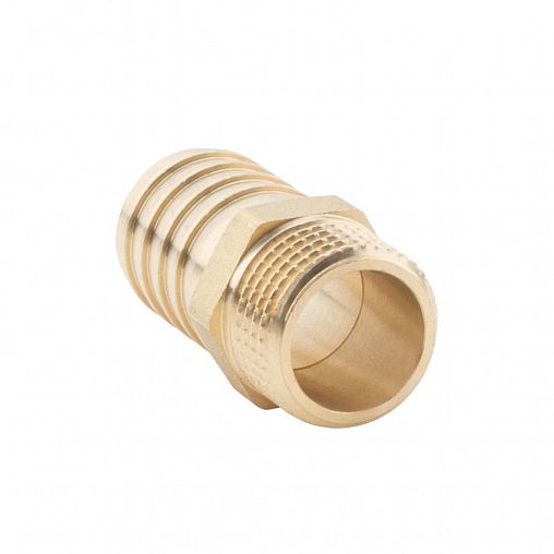 Штуцер латунный для шланга Alato с наружной резьбой 1/2", 20 мм фото