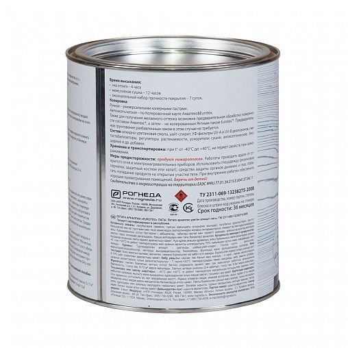 Лак яхтный Eurotex, алкидно-уретановый, глянцевый, 2 л фото