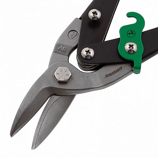 Ножницы по металлу Gross Piranha, прямой правый рез, 250 мм фото