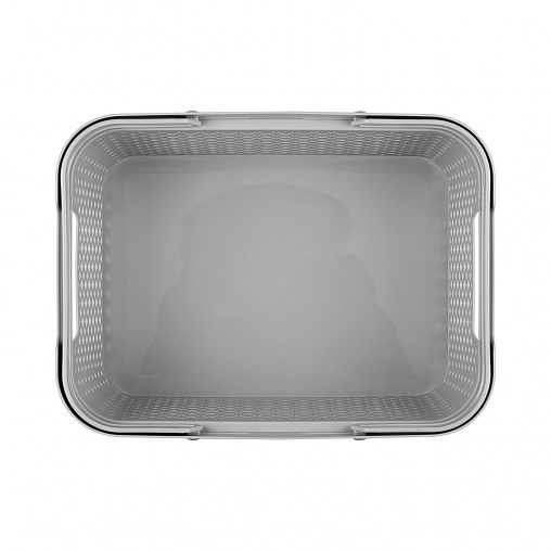 Корзина Plast Team Stockholm, с ручками, 26 х 19,2 х 13,7 см, серый шторм фото