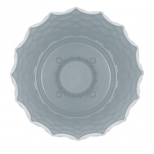 Горшок для цветов InGreen Wave, с поддоном, 1,4 л, утренний туман фото