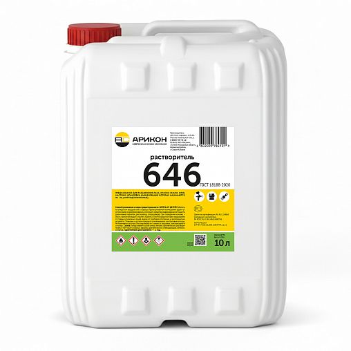 Растворитель Арикон 646, 10 л фото Растворитель Арикон 646, 10 л фото