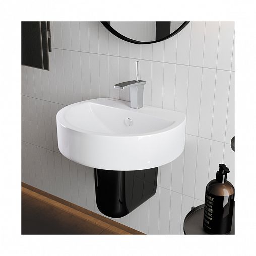 Раковина Sanita Luxe Best 55 ВКС, 55,5 x 44,5 x 17,5 см, белая фото