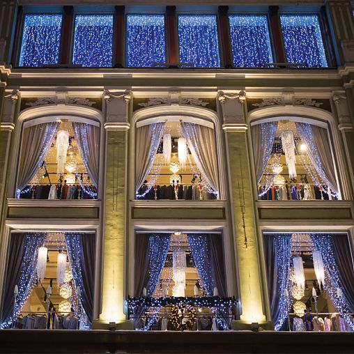 Электрогирлянда-конструктор Vegas Занавес, 96 LED ламп, 18 LED мигающих, 1 x 2 м, многоцветная фото