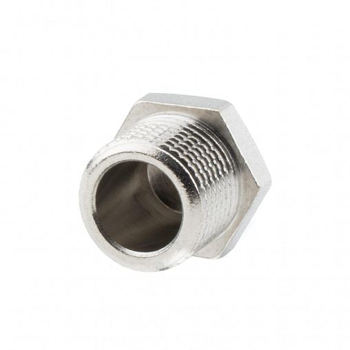 Заглушка латунная никелированная Alato с наружной резьбой 3/8" фото