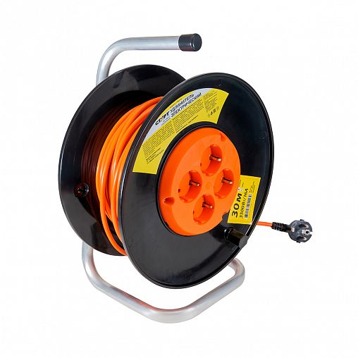 Удлинитель на катушке Старт SK 4х30-Z 16А Ор/РБК16, 4 розетки, с заземлением, 3 x 1 мм², 30 м фото